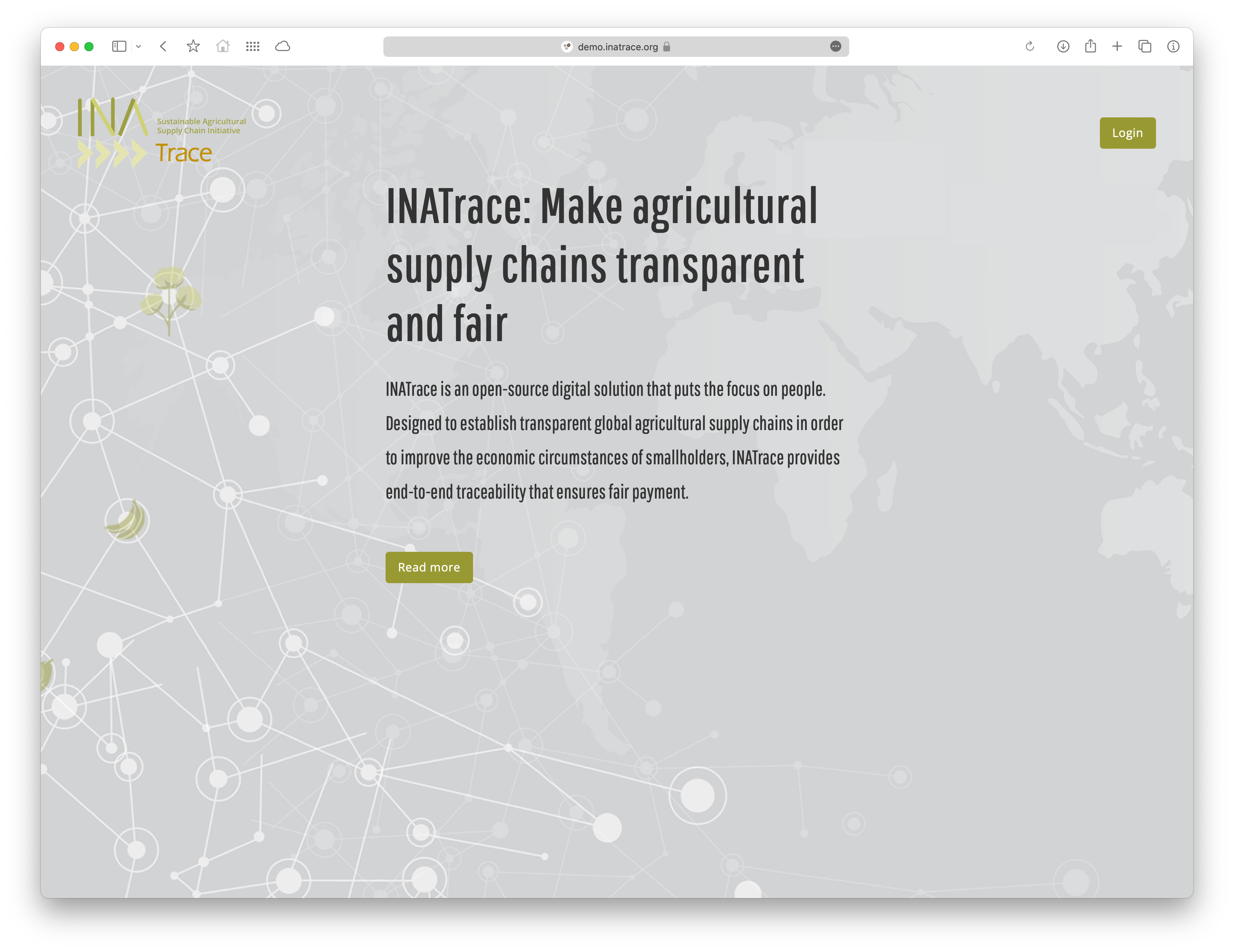 INAtrace welcome